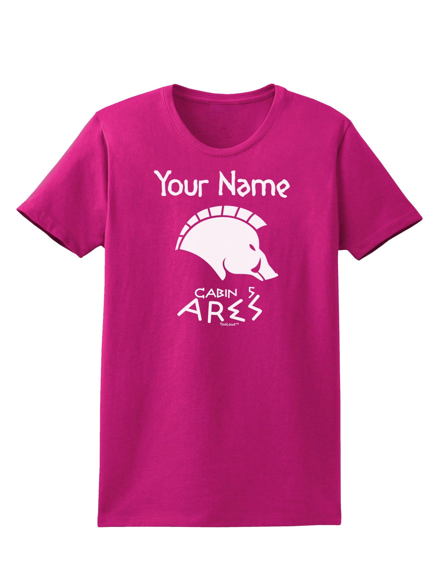 Personalized Cabin 5 Ares Womens Dark T-Shirt-TooLoud-Hot-Pink-Small-Davson Sales