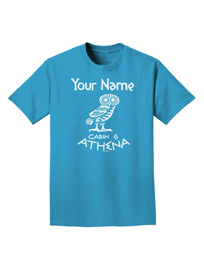 Personalized Cabin 6 Athena Adult Dark T-Shirt-Mens T-Shirt-TooLoud-Turquoise-Small-Davson Sales