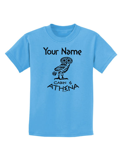 Personalized Cabin 6 Athena Childrens T-Shirt-Childrens T-Shirt-TooLoud-Aquatic-Blue-X-Small-Davson Sales