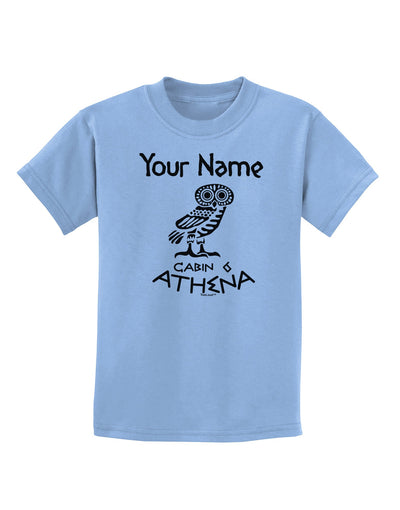 Personalized Cabin 6 Athena Childrens T-Shirt-Childrens T-Shirt-TooLoud-Light-Blue-X-Small-Davson Sales