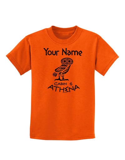 Personalized Cabin 6 Athena Childrens T-Shirt-Childrens T-Shirt-TooLoud-Orange-X-Small-Davson Sales