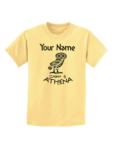 Personalized Cabin 6 Athena Childrens T-Shirt-Childrens T-Shirt-TooLoud-Daffodil-Yellow-X-Small-Davson Sales