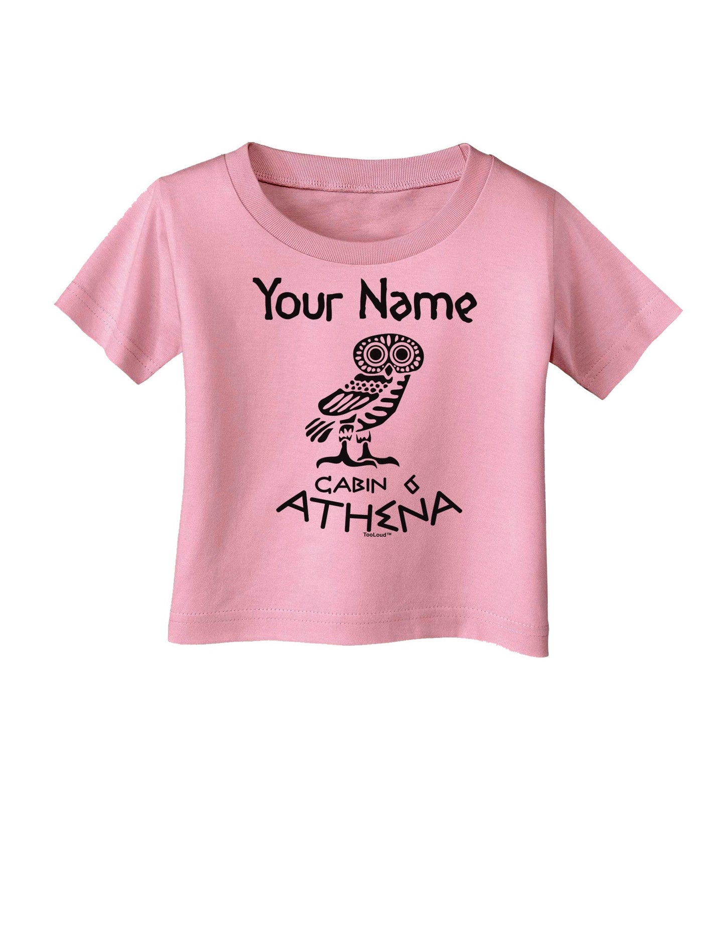 Personalized Cabin 6 Athena Infant T-Shirt-Infant T-Shirt-TooLoud-Candy-Pink-06-Months-Davson Sales