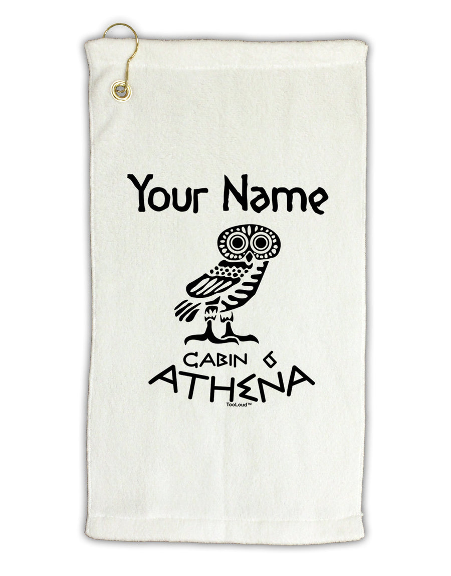 Personalized Cabin 6 Athena Micro Terry Gromet Golf Towel 16 x 25 inch by TooLoud-Golf Towel-TooLoud-White-Davson Sales