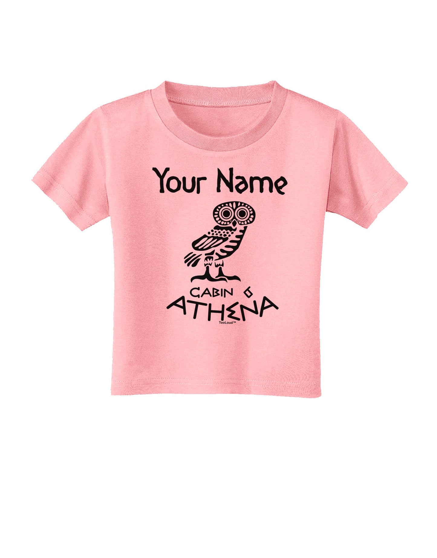Personalized Cabin 6 Athena Toddler T-Shirt-Toddler T-Shirt-TooLoud-Candy-Pink-2T-Davson Sales