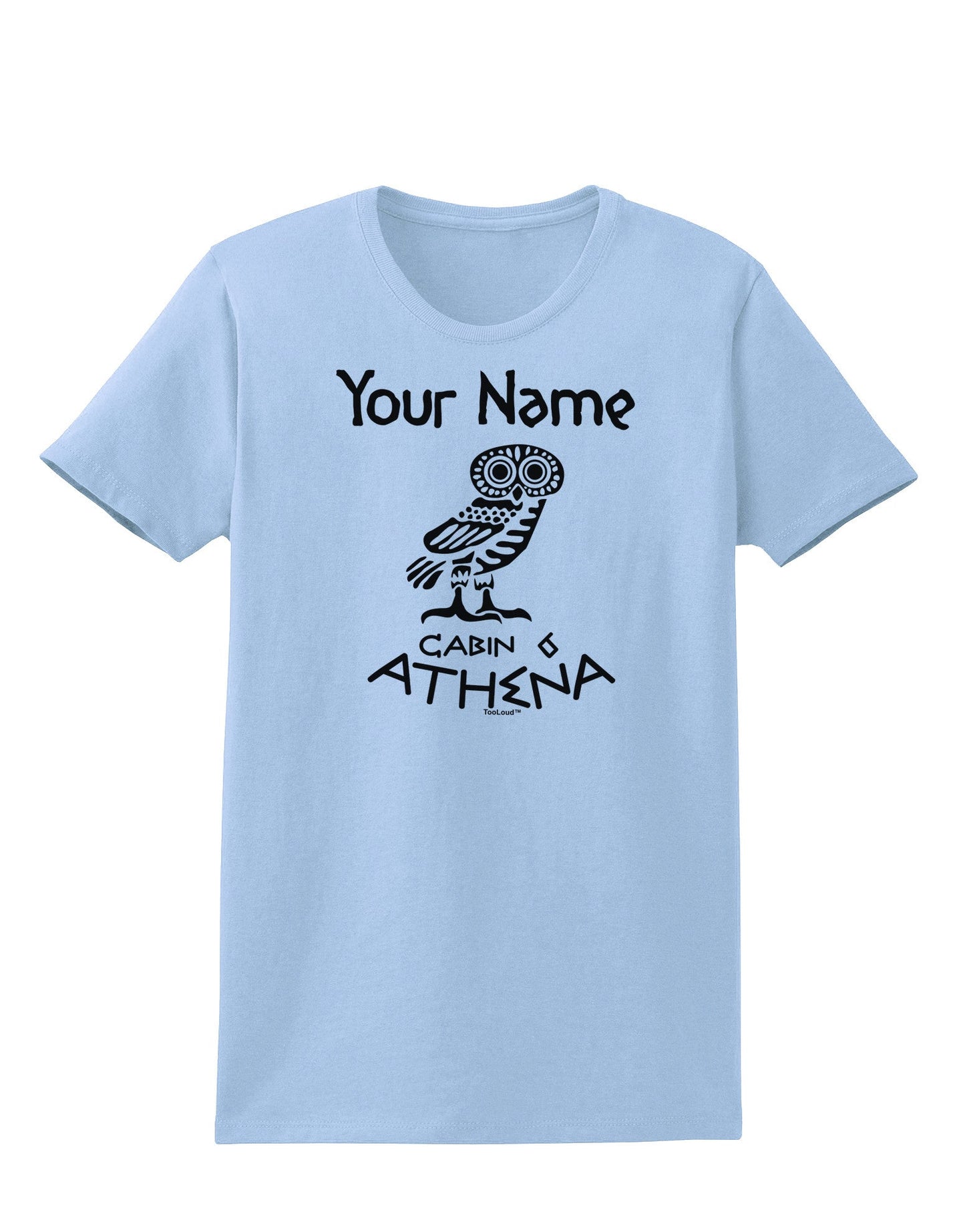 Personalized Cabin 6 Athena Womens T-Shirt-Womens T-Shirt-TooLoud-Light-Blue-X-Small-Davson Sales