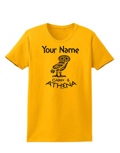 Personalized Cabin 6 Athena Womens T-Shirt-Womens T-Shirt-TooLoud-Gold-X-Small-Davson Sales