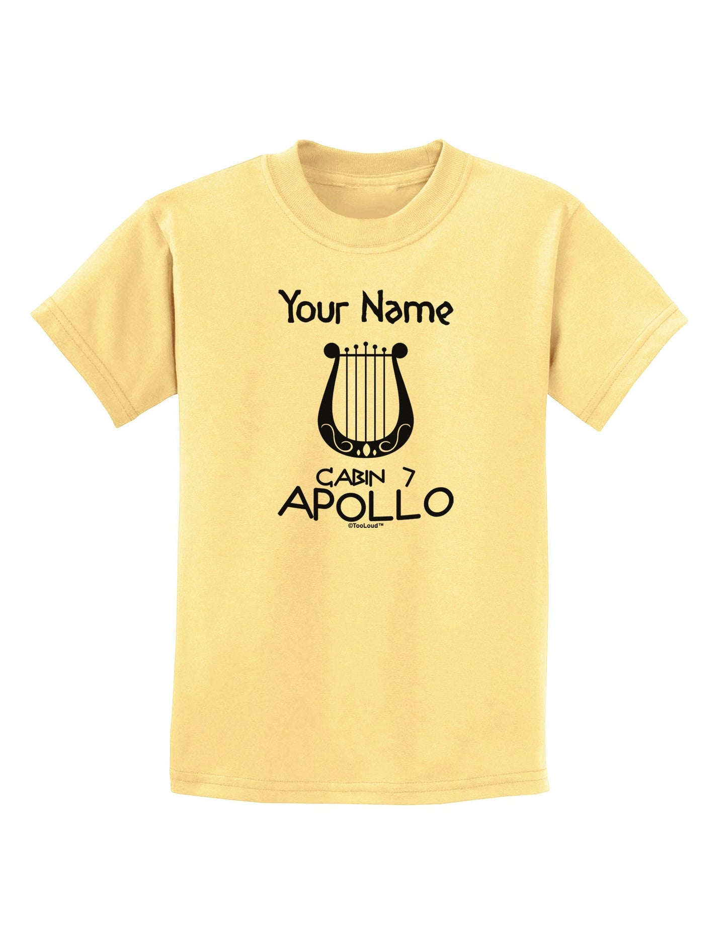 Personalized Cabin 7 Apollo Childrens T-Shirt-Childrens T-Shirt-TooLoud-Daffodil-Yellow-X-Small-Davson Sales