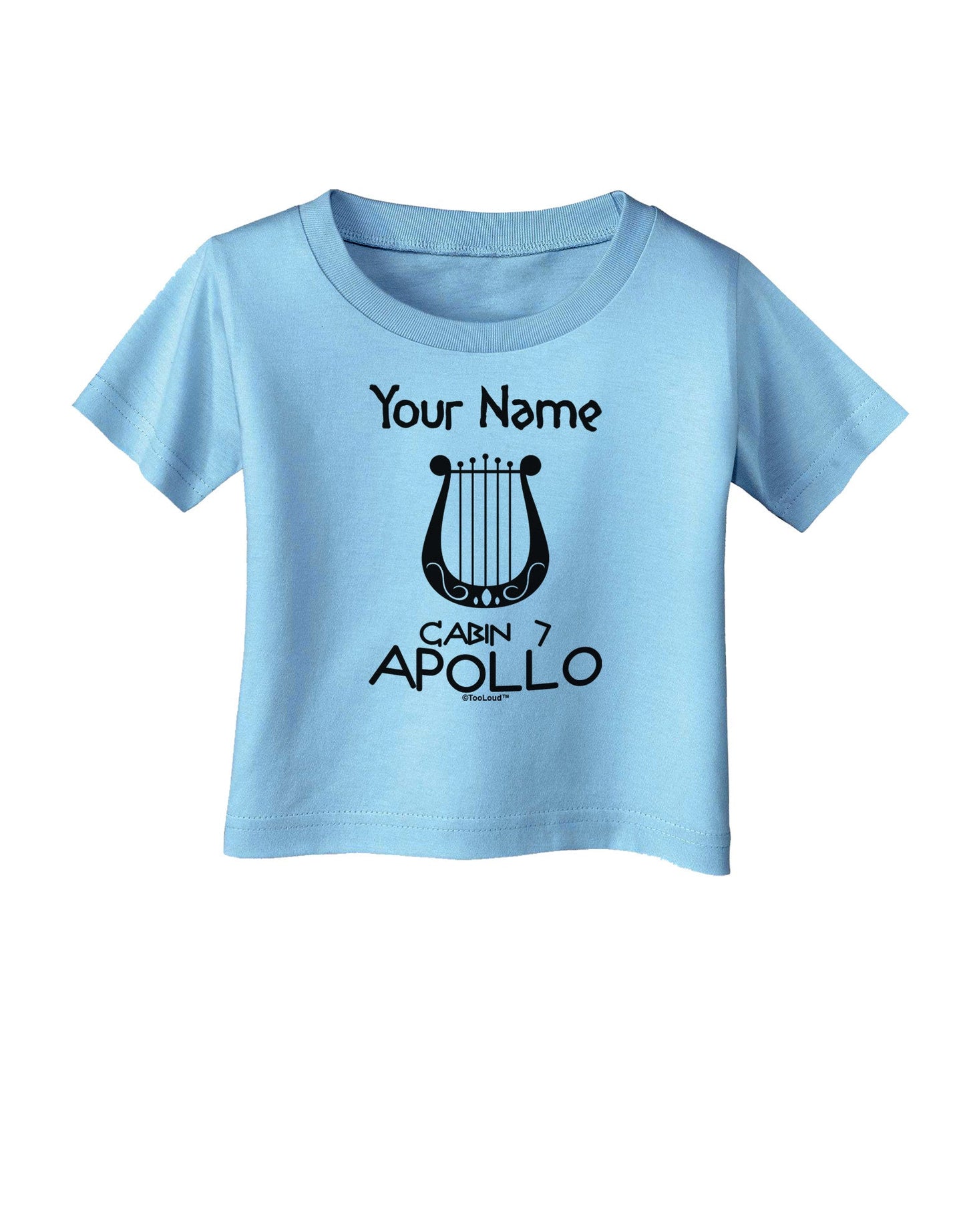 Personalized Cabin 7 Apollo Infant T-Shirt-Infant T-Shirt-TooLoud-Aquatic-Blue-06-Months-Davson Sales