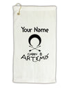 Personalized Cabin 8 Artemis Micro Terry Gromet Golf Towel 16 x 25 inch by TooLoud-Golf Towel-TooLoud-White-Davson Sales