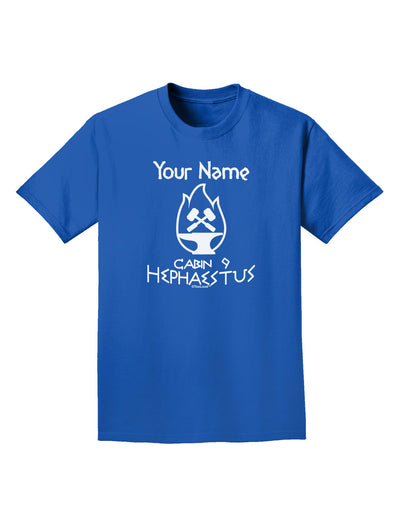 Personalized Cabin 9 Hephaestus Adult Dark T-Shirt-Mens T-Shirt-TooLoud-Royal-Blue-Small-Davson Sales