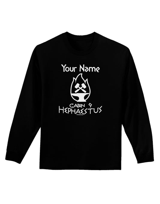 Personalized Cabin 9 Hephaestus Adult Long Sleeve Dark T-Shirt-TooLoud-Black-Small-Davson Sales