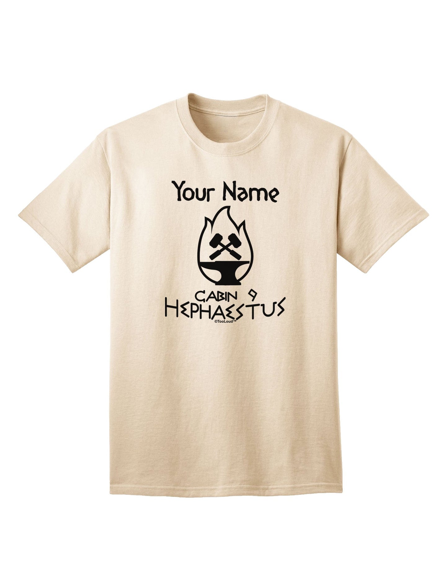 Personalized Cabin 9 Hephaestus Adult T-Shirt-Mens T-Shirt-TooLoud-Natural-Small-Davson Sales