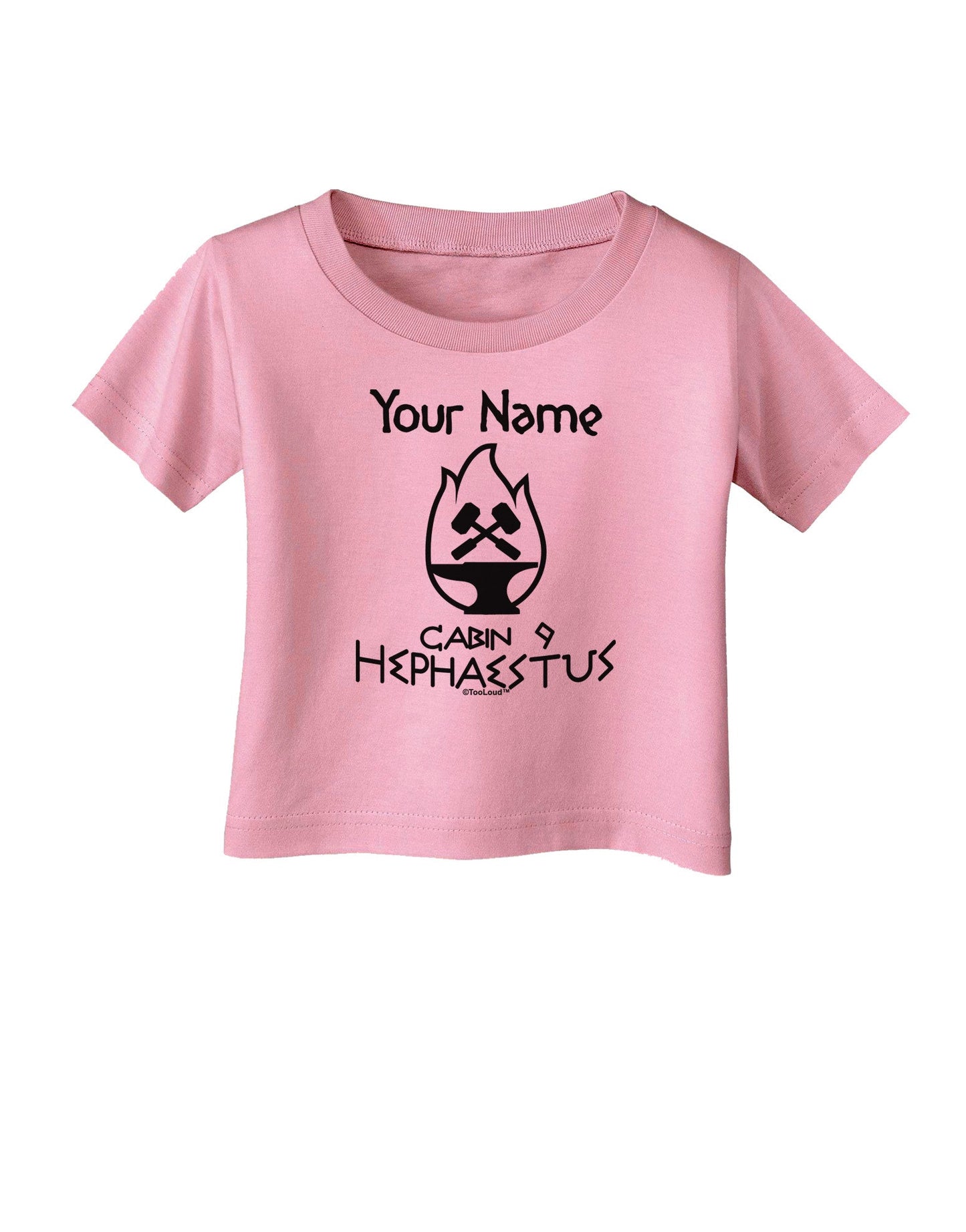 Personalized Cabin 9 Hephaestus Infant T-Shirt-Infant T-Shirt-TooLoud-Candy-Pink-06-Months-Davson Sales