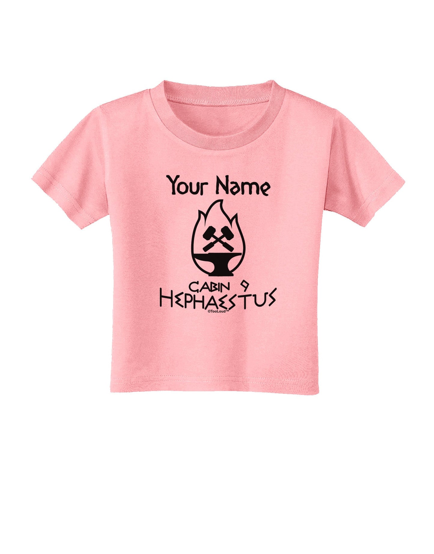 Personalized Cabin 9 Hephaestus Toddler T-Shirt-Toddler T-Shirt-TooLoud-Candy-Pink-2T-Davson Sales