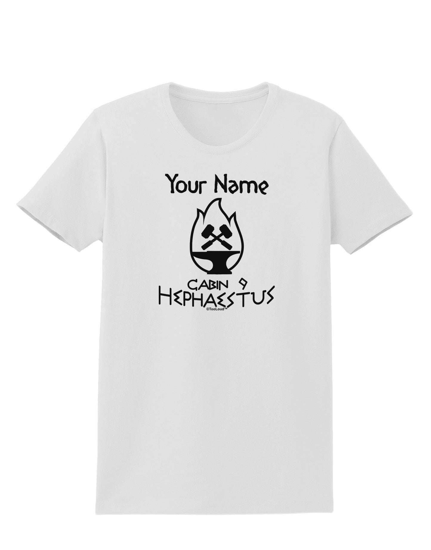 Personalized Cabin 9 Hephaestus Womens T-Shirt-Womens T-Shirt-TooLoud-White-X-Small-Davson Sales