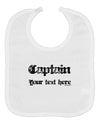 Personalized Captain Baby Bib