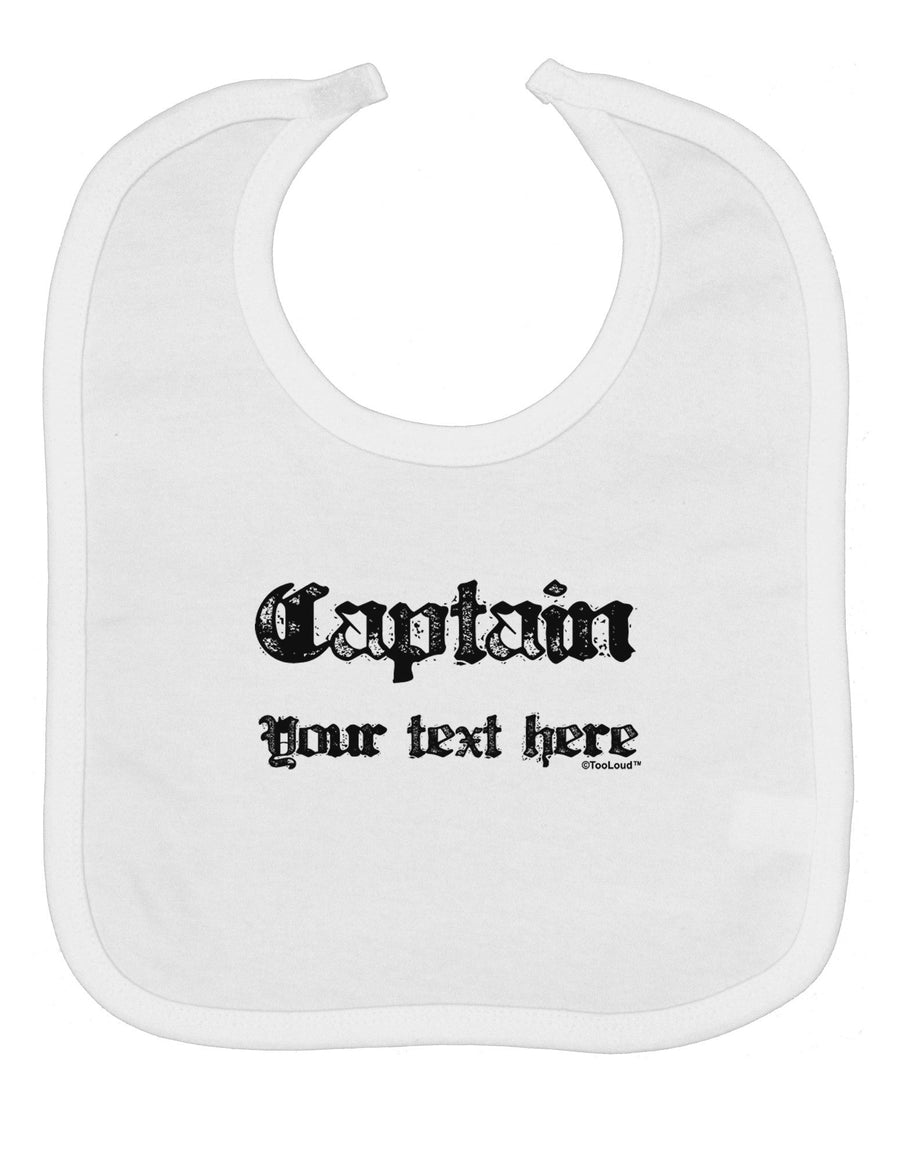 Personalized Captain Baby Bib