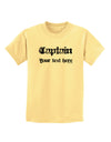 Personalized Captain Childrens T-Shirt-Childrens T-Shirt-TooLoud-Daffodil-Yellow-X-Small-Davson Sales