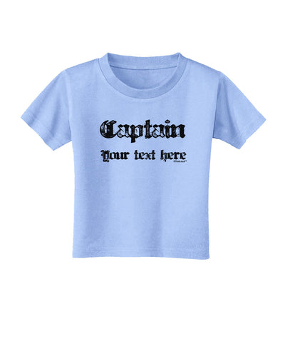 Personalized Captain Toddler T-Shirt-Toddler T-Shirt-TooLoud-Aquatic-Blue-2T-Davson Sales