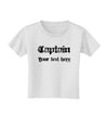 Personalized Captain Toddler T-Shirt-Toddler T-Shirt-TooLoud-White-2T-Davson Sales