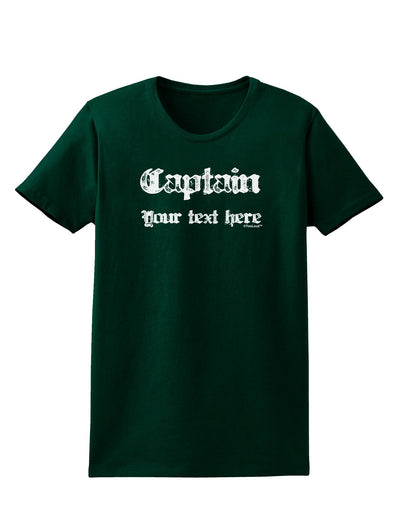 Personalized Captain Womens Dark T-Shirt-TooLoud-Forest-Green-Small-Davson Sales