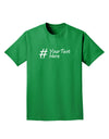 Personalized Hashtag Adult Dark T-Shirt by TooLoud-Mens T-Shirt-TooLoud-Kelly-Green-Small-Davson Sales