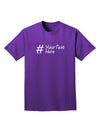 Personalized Hashtag Adult Dark T-Shirt by TooLoud-Mens T-Shirt-TooLoud-Purple-Small-Davson Sales