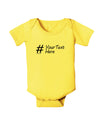 Personalized Hashtag Baby Romper Bodysuit by TooLoud