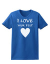 Personalized I Love Customized Womens Dark T-Shirt-TooLoud-Royal-Blue-X-Small-Davson Sales