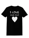 Personalized I Love Customized Womens Dark T-Shirt-TooLoud-Black-X-Small-Davson Sales