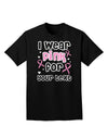 Personalized I Wear Pink for -Name- Breast Cancer Awareness Adult Dark T-Shirt-Mens T-Shirt-TooLoud-Black-Small-Davson Sales