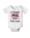 Personalized I Wear Pink for -Name- Breast Cancer Awareness Baby Romper Bodysuit-Baby Romper-TooLoud-White-06-Months-Davson Sales