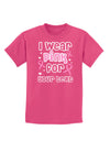 Personalized I Wear Pink for -Name- Breast Cancer Awareness Childrens Dark T-Shirt-Childrens T-Shirt-TooLoud-Sangria-X-Small-Davson Sales