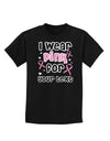 Personalized I Wear Pink for -Name- Breast Cancer Awareness Childrens Dark T-Shirt-Childrens T-Shirt-TooLoud-Black-X-Small-Davson Sales