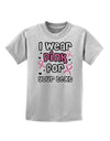 Personalized I Wear Pink for -Name- Breast Cancer Awareness Childrens T-Shirt-Childrens T-Shirt-TooLoud-AshGray-X-Small-Davson Sales