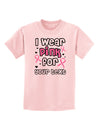 Personalized I Wear Pink for -Name- Breast Cancer Awareness Childrens T-Shirt-Childrens T-Shirt-TooLoud-PalePink-X-Small-Davson Sales