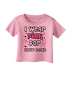 Personalized I Wear Pink for -Name- Breast Cancer Awareness Infant T-Shirt-Infant T-Shirt-TooLoud-Candy-Pink-06-Months-Davson Sales