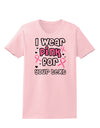 Personalized I Wear Pink for -Name- Breast Cancer Awareness Womens T-Shirt-Womens T-Shirt-TooLoud-PalePink-X-Small-Davson Sales