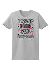 Personalized I Wear Pink for -Name- Breast Cancer Awareness Womens T-Shirt-Womens T-Shirt-TooLoud-AshGray-X-Small-Davson Sales