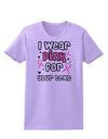 Personalized I Wear Pink for -Name- Breast Cancer Awareness Womens T-Shirt-Womens T-Shirt-TooLoud-Lavender-X-Small-Davson Sales