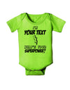 Personalized I'm -Customizable- What's Your Superpower Baby Romper Bodysuit-Baby Romper-TooLoud-Lime-Green-06-Months-Davson Sales