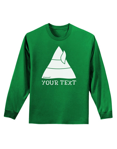 Personalized Matching Elf Family Design - Your Text Adult Long Sleeve Dark T-Shirt-TooLoud-Kelly-Green-Small-Davson Sales