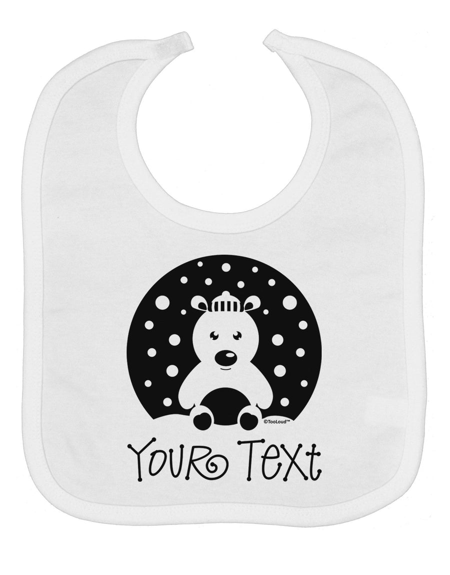 Personalized Matching Polar Bear Family Design - Your Text Baby Bib