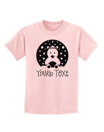 Personalized Matching Polar Bear Family Design - Your Text Childrens T-Shirt-Childrens T-Shirt-TooLoud-PalePink-X-Small-Davson Sales