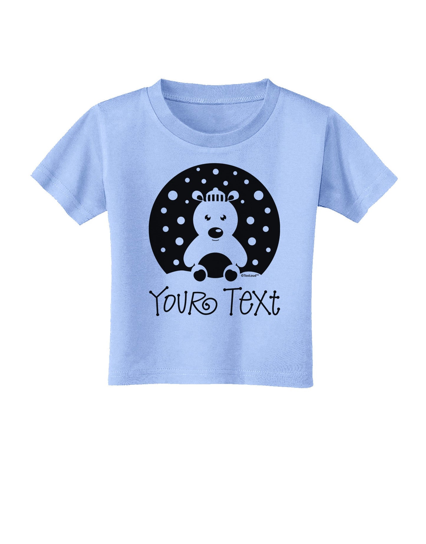 Personalized Matching Polar Bear Family Design - Your Text Toddler T-Shirt-Toddler T-Shirt-TooLoud-Aquatic-Blue-2T-Davson Sales