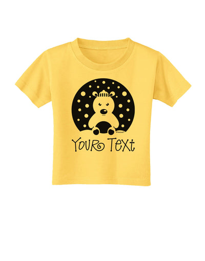 Personalized Matching Polar Bear Family Design - Your Text Toddler T-Shirt-Toddler T-Shirt-TooLoud-Yellow-2T-Davson Sales