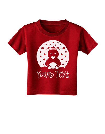 Personalized Matching Polar Bear Family Design - Your Text Toddler T-Shirt Dark-Toddler T-Shirt-TooLoud-Red-2T-Davson Sales