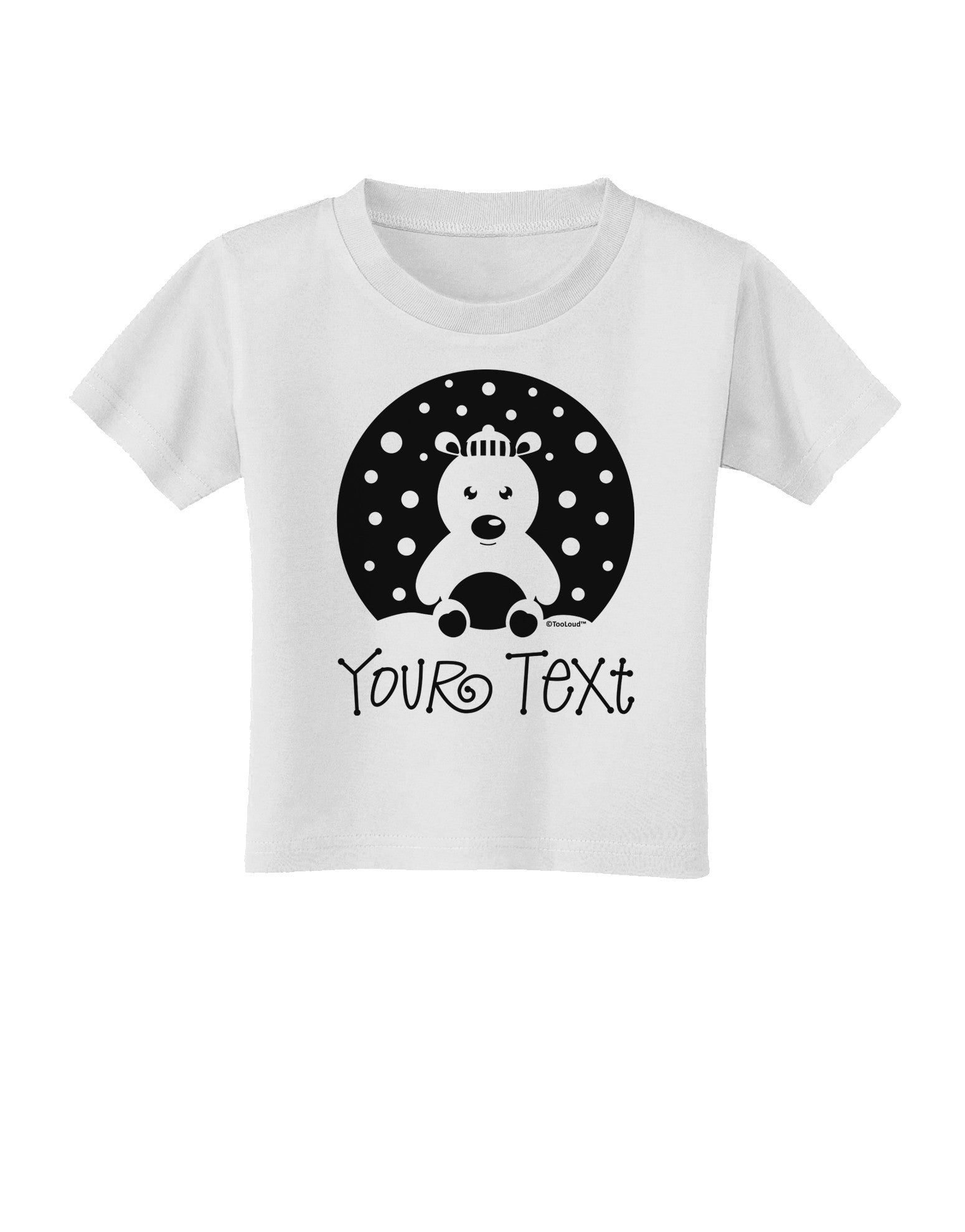 Personalized Matching Polar Bear Family Design - Your Text Toddler T-Shirt-Toddler T-Shirt-TooLoud-White-2T-Davson Sales