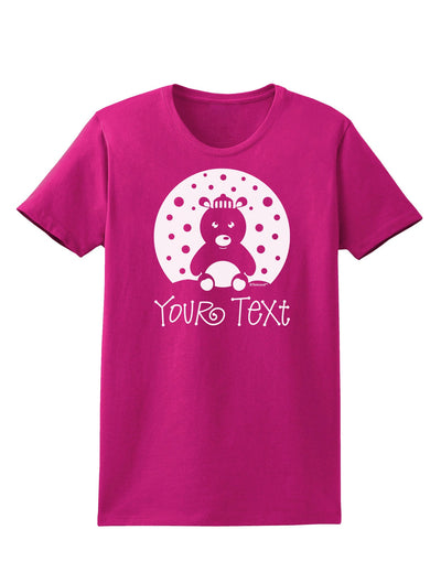 Personalized Matching Polar Bear Family Design - Your Text Womens Dark T-Shirt-TooLoud-Hot-Pink-Small-Davson Sales